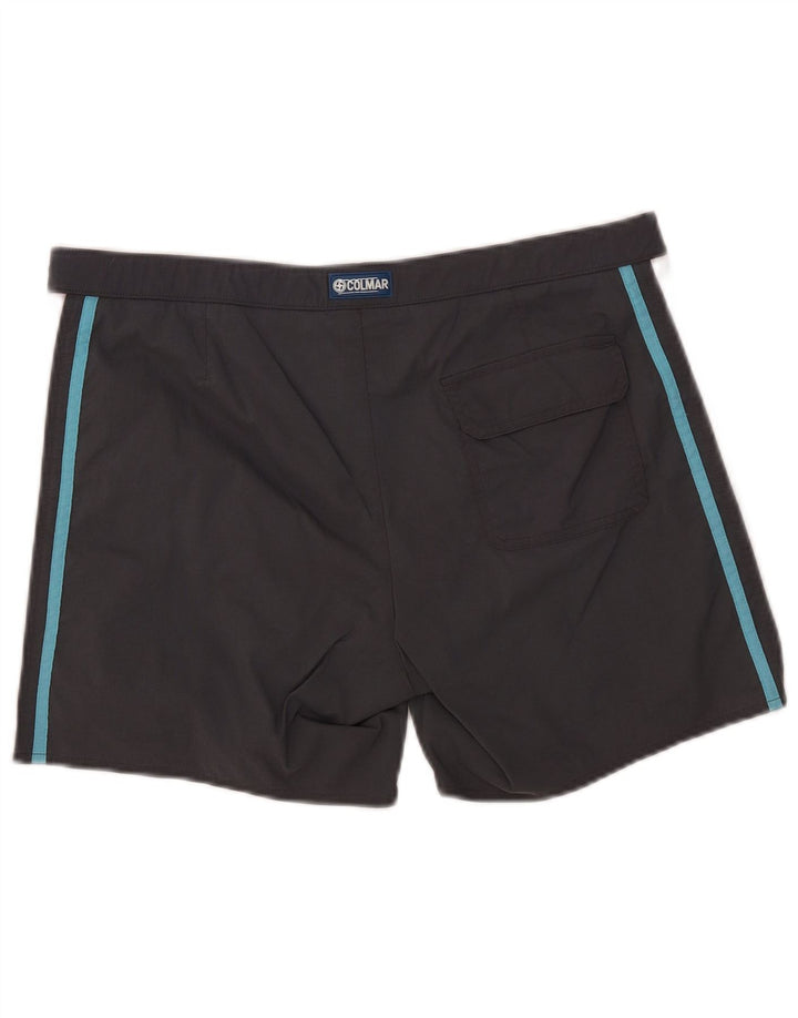 Colmar Herren-Badeshorts, EU 52, groß, graues Colourblock-Polyamid