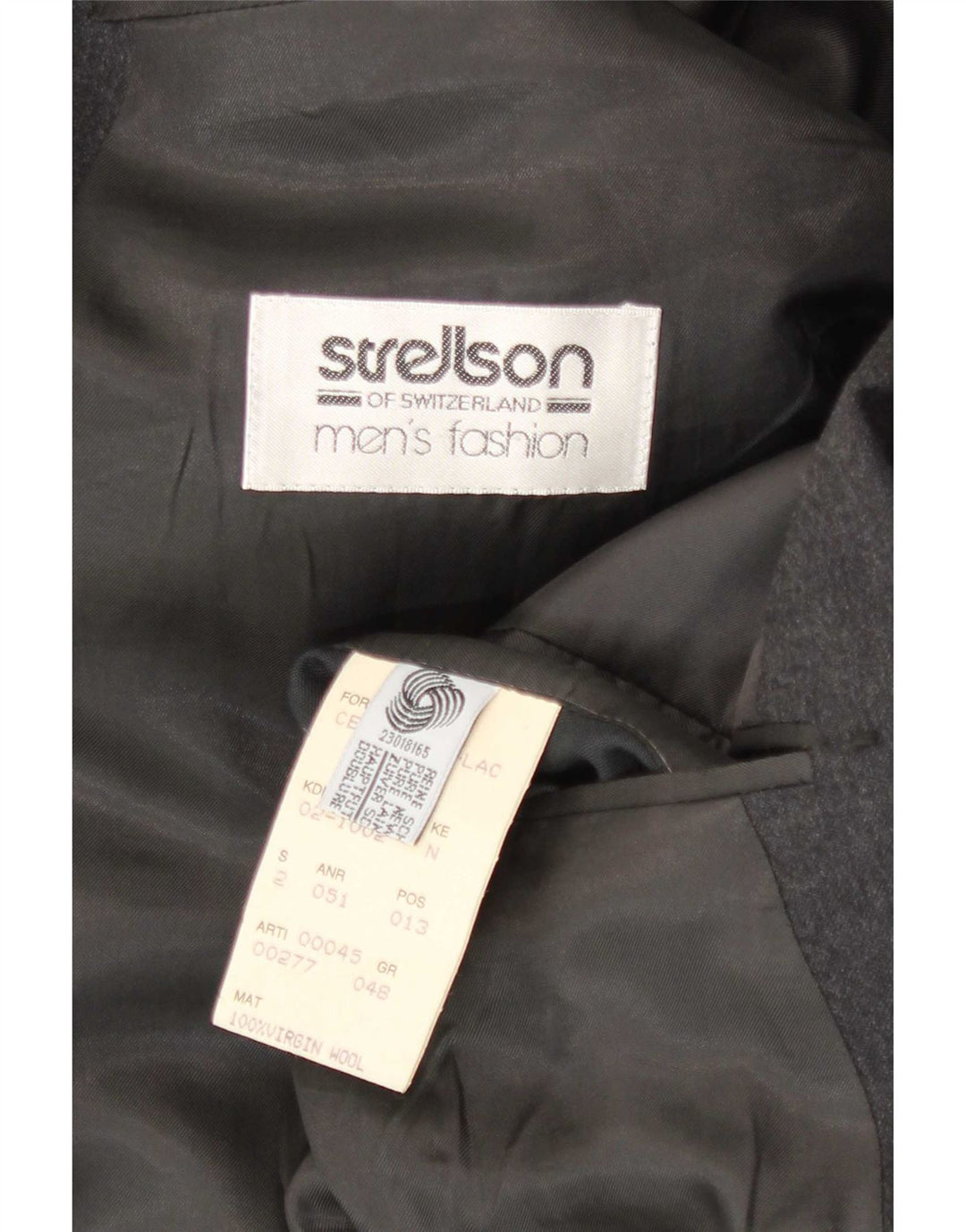 Strellson Herren Zweireihiger Blazer IT 48 Mittelgraue Wolle