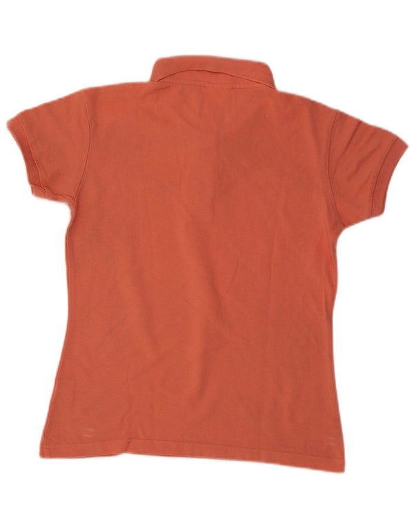 Lacoste Damen Poloshirt Größe 36 Small Orange Baumwolle