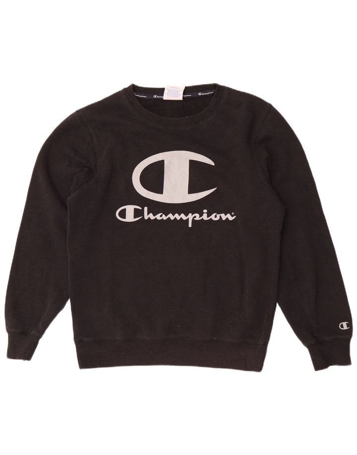 Champion Herren-Sweatshirt mit Grafik, mittelschwarze Baumwolle