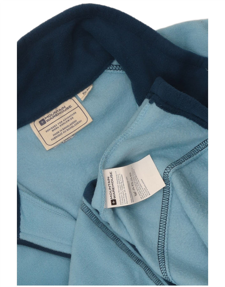 Mountain Warehouse Damen-Fleecepullover mit Reißverschluss am Kragen IT 44 Mittelblau