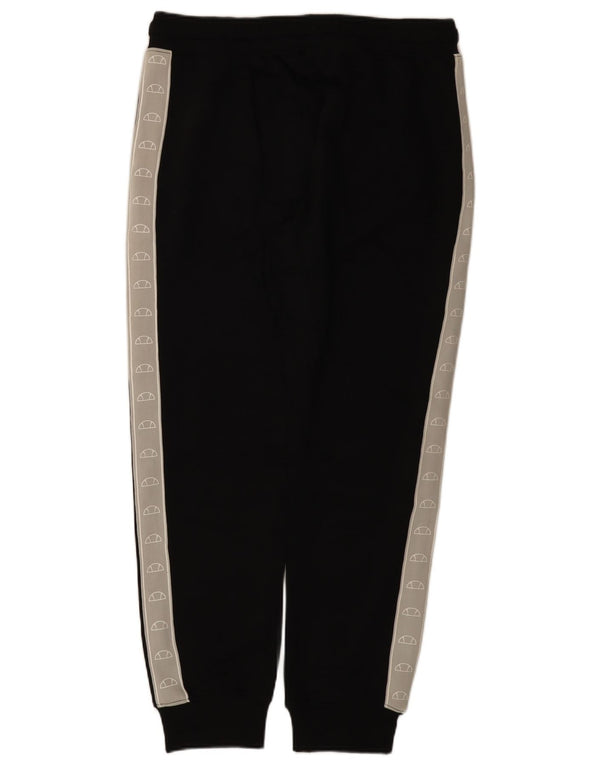 Ellesse Mens Graphic Tracksuit Trousers Joggers XL Black Colourblock