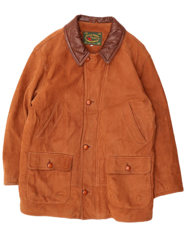 Pelle Moda Herren Lederjacke IT 52 XL Braun