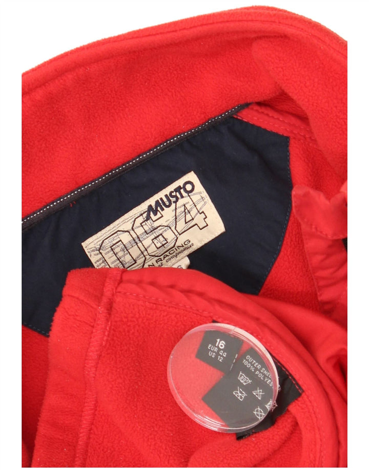 Musto Damen Fleecejacke UK 16 Large Rot Polyester
