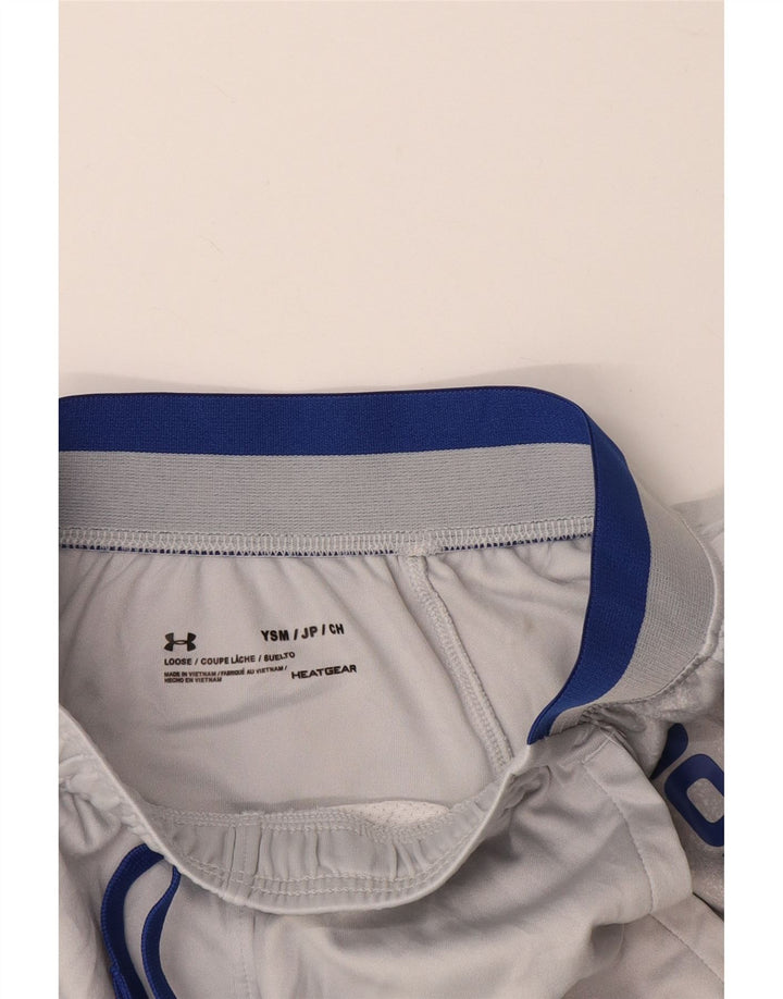 Under Armour Heat Gear Sportshorts für Jungen, 7–8 Jahre, Größe S, Grau, Farbblock