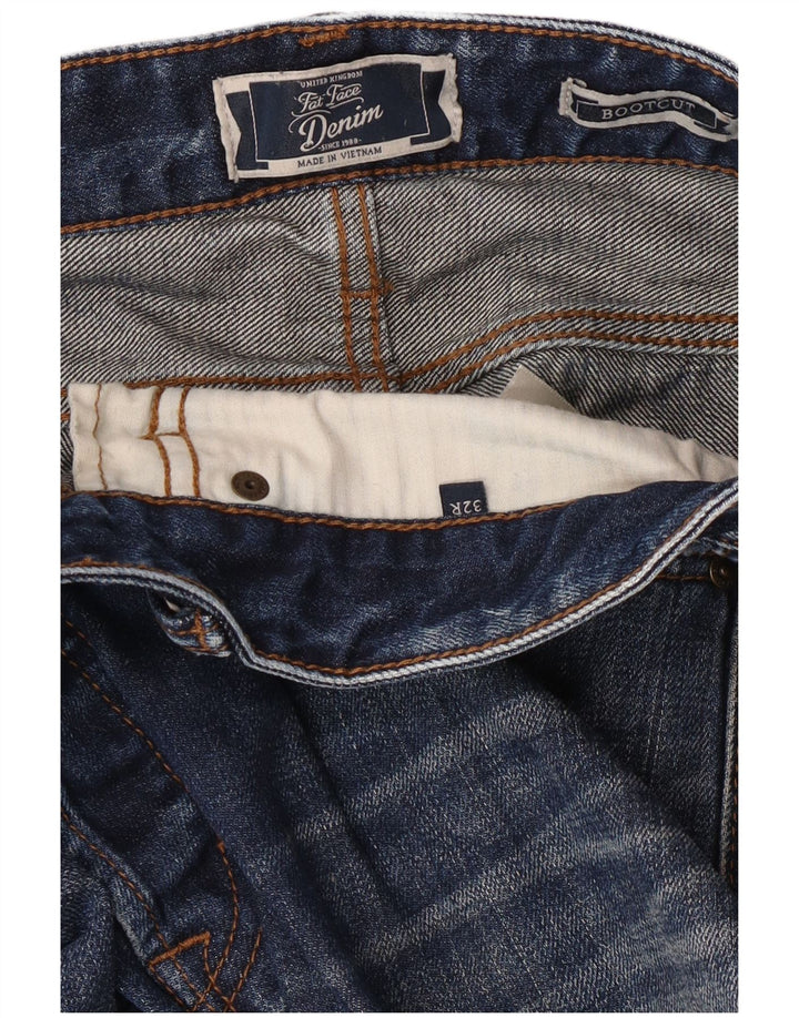 Fat Face Herren-Bootcut-Jeans mit normaler Passform, W32, L30, blaue Baumwolle