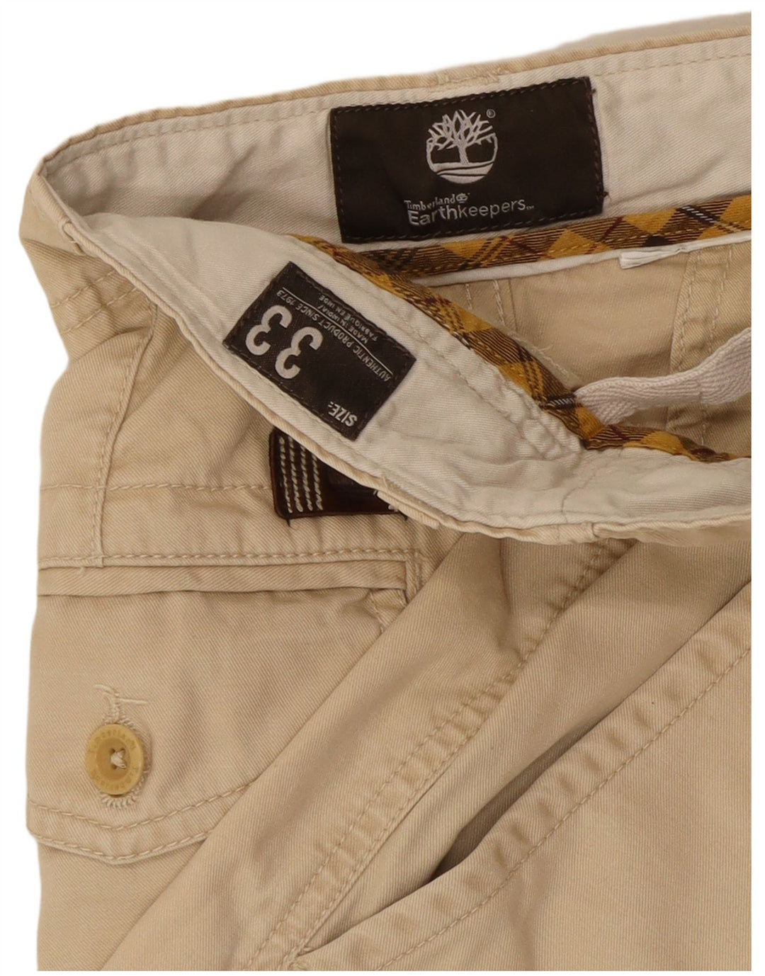 Timberland Herren Earthkeepers Chinoshorts W33 Mittelbeige