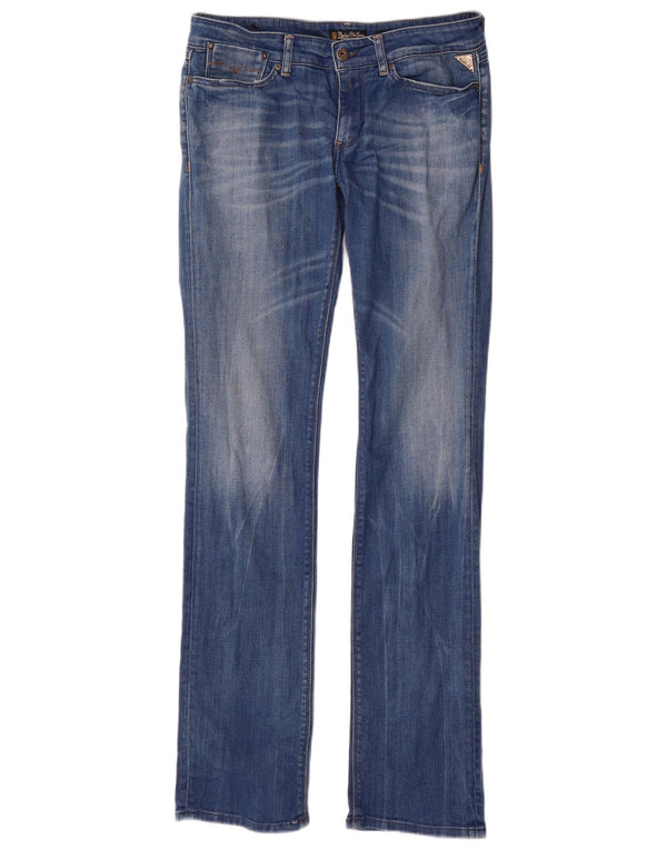Replay Damen Slim Jeans W30 L34 Blaue Baumwolle