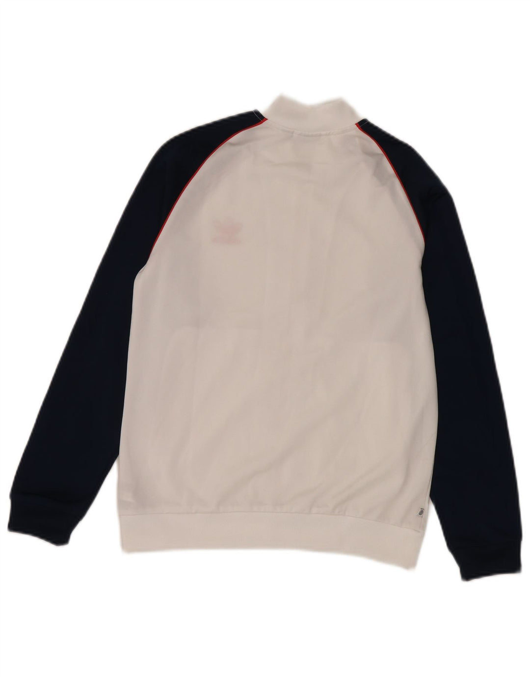 Adidas Jungen-Trainingsanzug-Top-Jacke, 11–12 Jahre, weißes Colourblock-Polyester