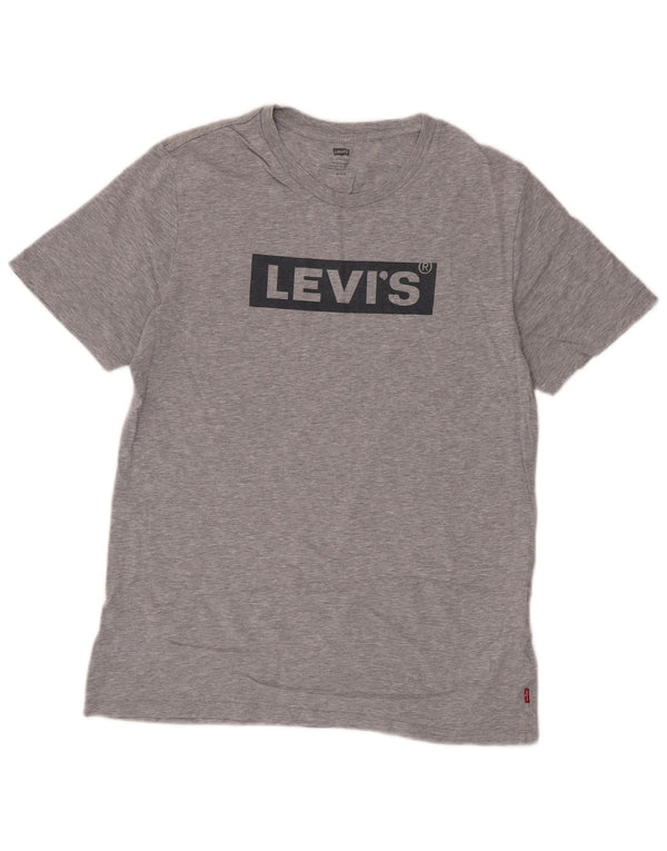 Levi's Herren-T-Shirt mit Grafik, mittelgraue Baumwolle