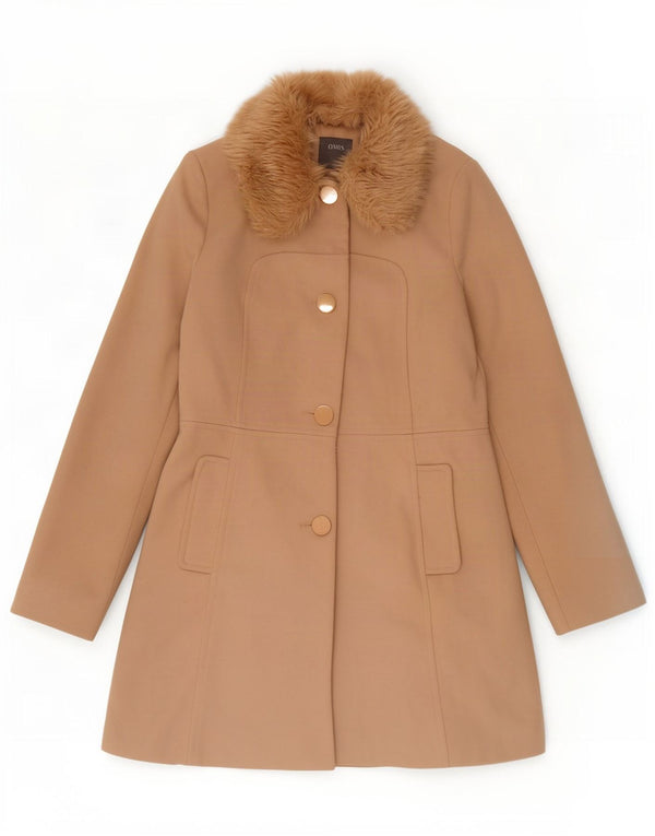 Oasis Damenmantel UK 10 Small Beige Polyester
