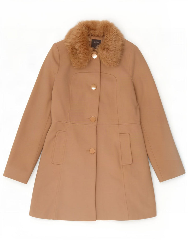 Oasis Damenmantel UK 10 Small Beige Polyester