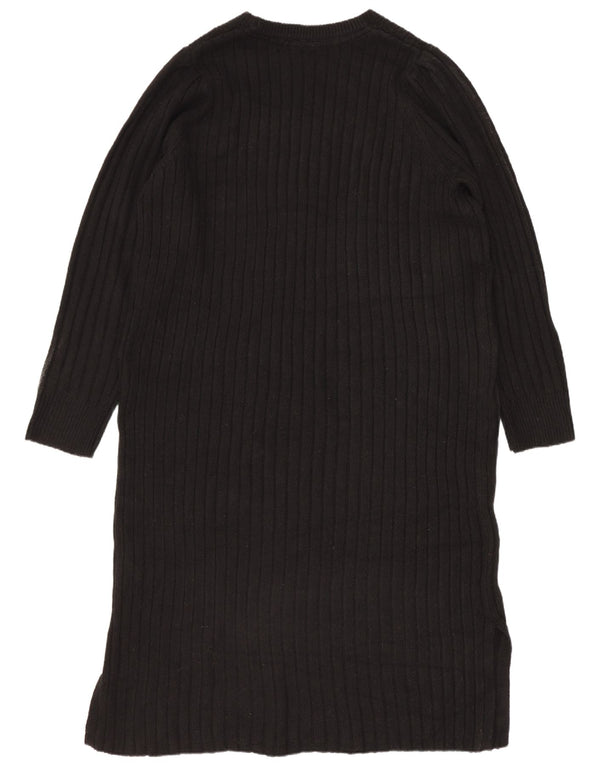 John Lewis – Langärmliges, übergroßes Pulloverkleid für Damen, UK 14, Mittelschwarz