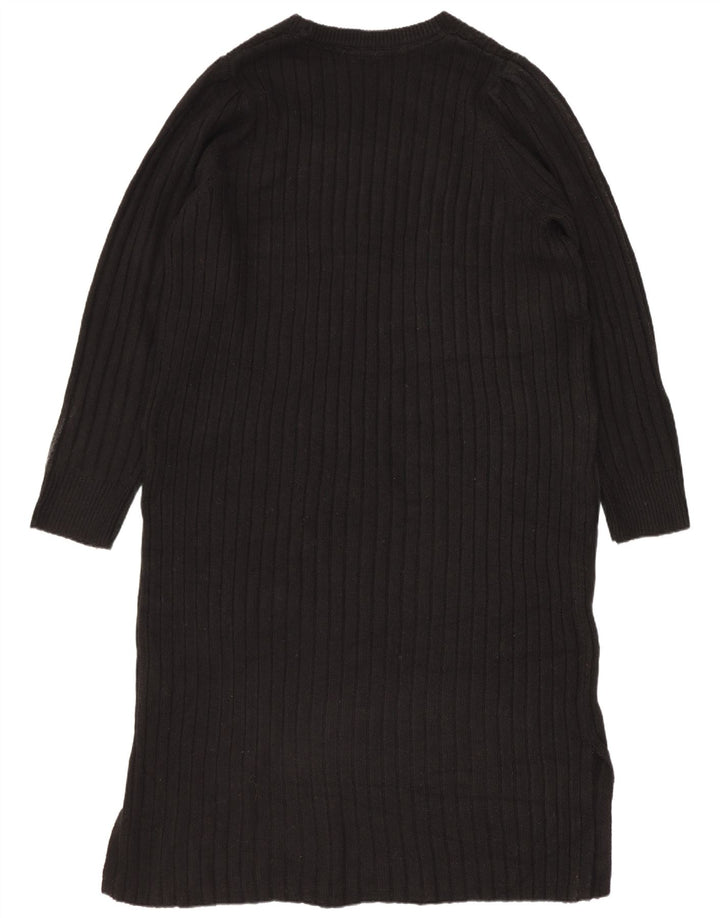 John Lewis – Langärmliges, übergroßes Pulloverkleid für Damen, UK 14, Mittelschwarz