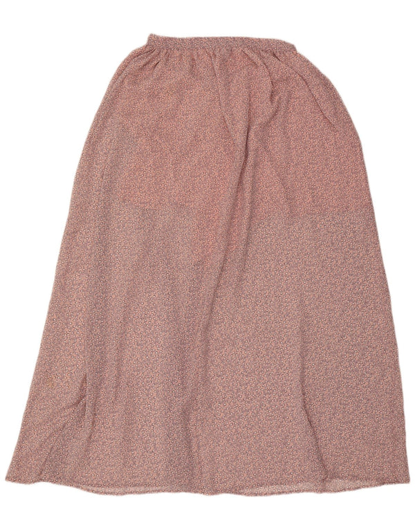 French Connection Damen Maxirock UK 12 Medium W30 Pink Floral Polyester