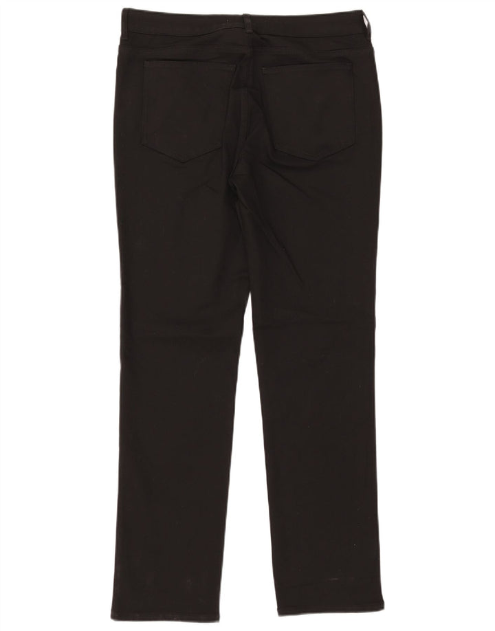 WHITE STUFF Damen Gerade Freizeithose UK 12 Medium W32 L30 Schwarz