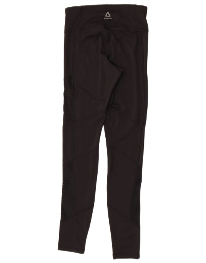 Reebok Damen Speedwick Leggings UK 6 XS Schwarz Polyester