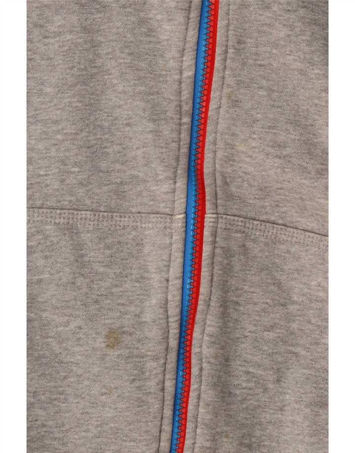Nike Herren-Kapuzenpullover mit Reißverschluss, mittelgraue Baumwolle