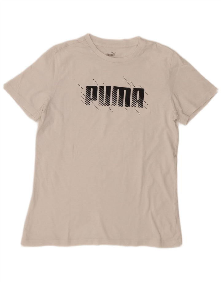Puma Jungen Graphic T-Shirt Top 13-14 Jahre Weiß