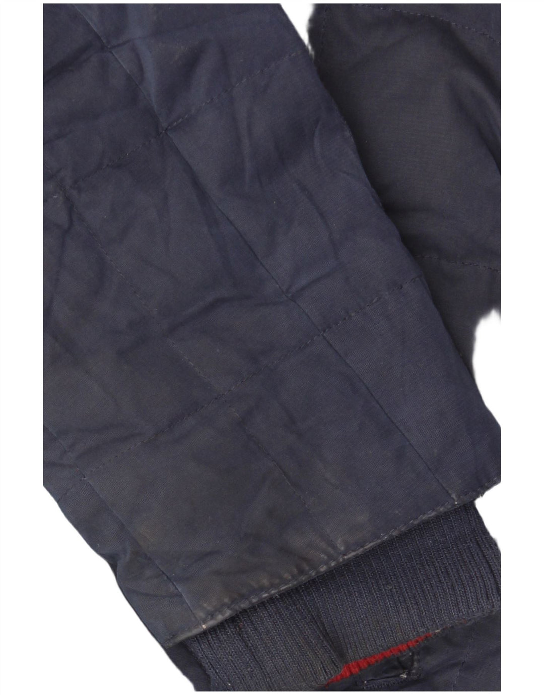 FAT FACE Wattierte Damenjacke mit Kapuze, UK 14, Größe L, Marineblau, Polyester