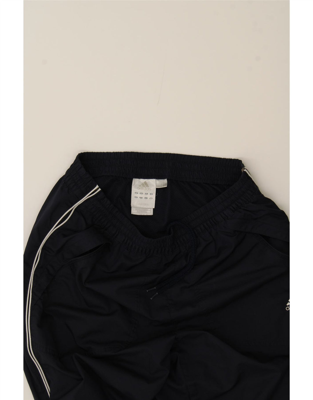 ADIDAS Mens Tracksuit Trousers Small  Navy Blue Polyester Vintage Adidas and Second-Hand Adidas from Messina Hembry 