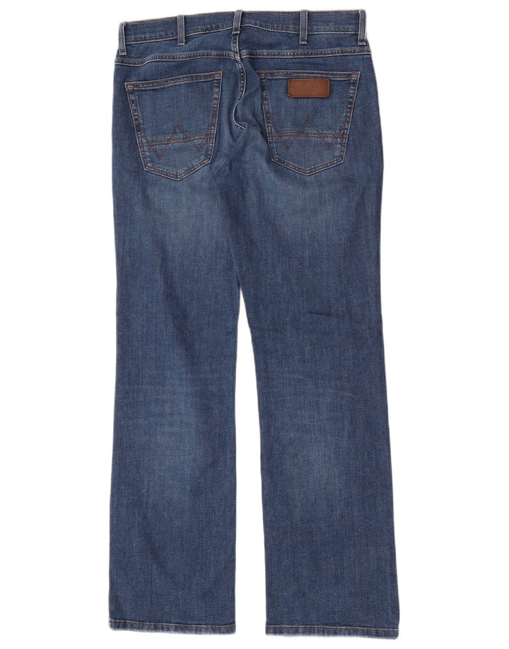 Wrangler Herren Bootcut Jeans W32 L32 Blaue Baumwolle