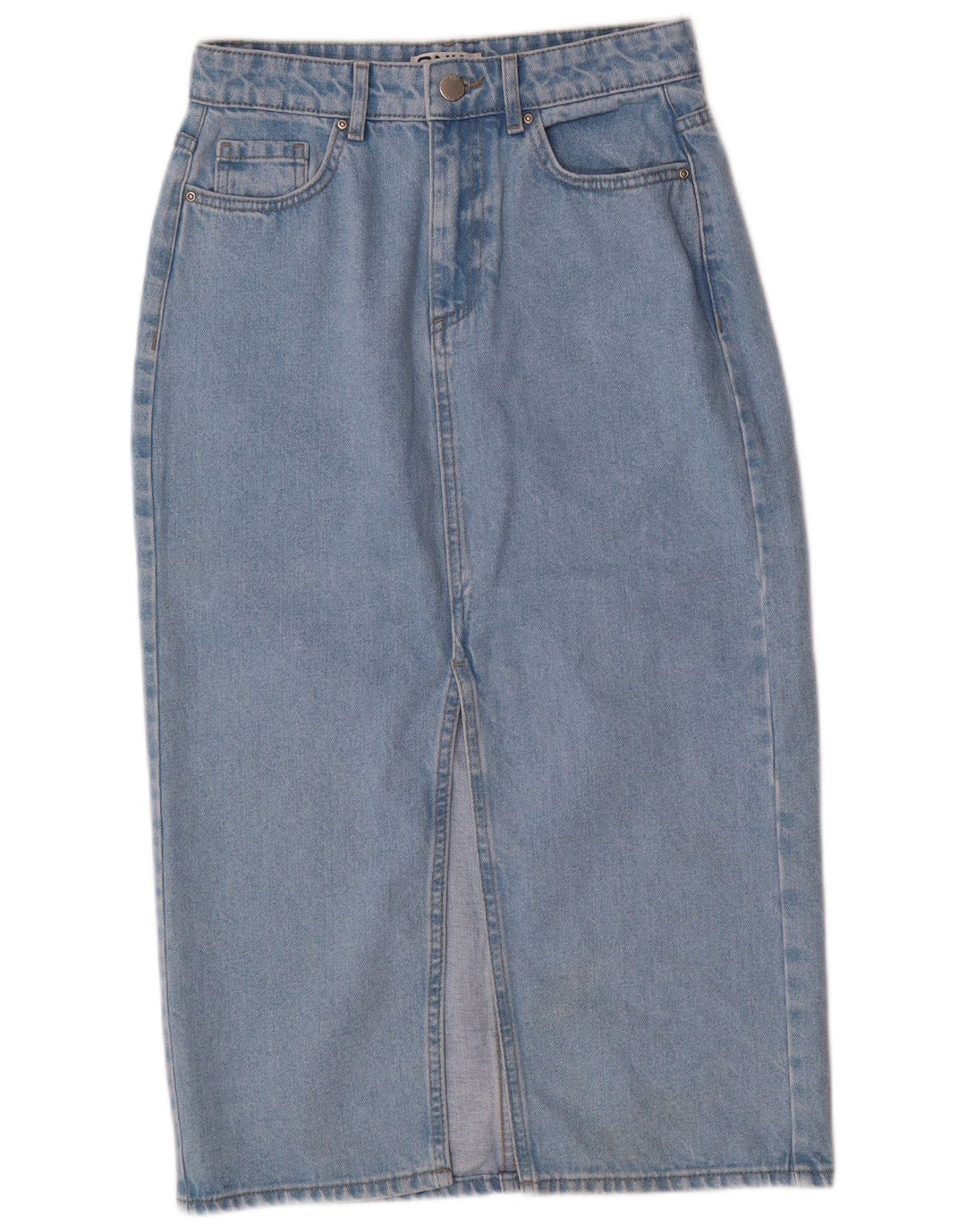 Only Damen Jeansrock XS W25 Blaue Baumwolle
