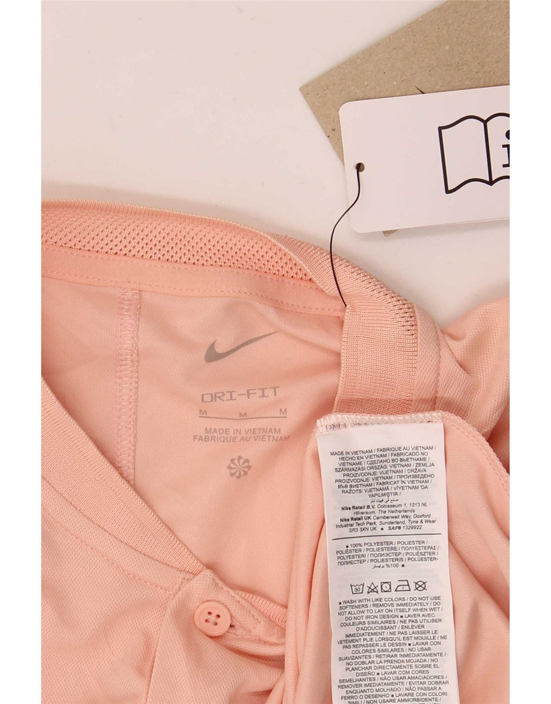 Nike Herren Dri Fit T-Shirt Top Mittelrosa Polyester