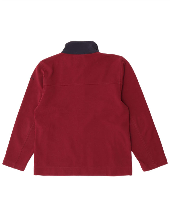 Kappa Damen-Trainingsanzug-Top-Jacke, UK 14, Größe L, Kastanienbraun, Farbblock-Polyester