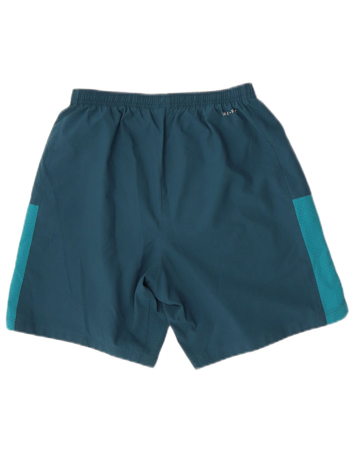 Nike Herren-Sportshorts mit Dri-Fit-Grafik, Größe S, grünes Farbblock-Polyester