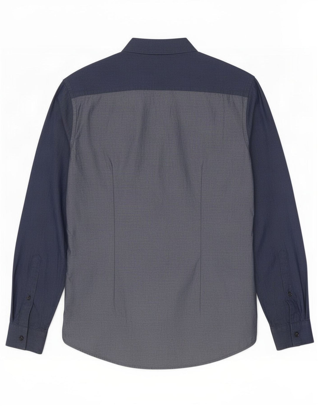 Trussardi Herrenhemd Größe 40 Medium Marineblau Baumwolle