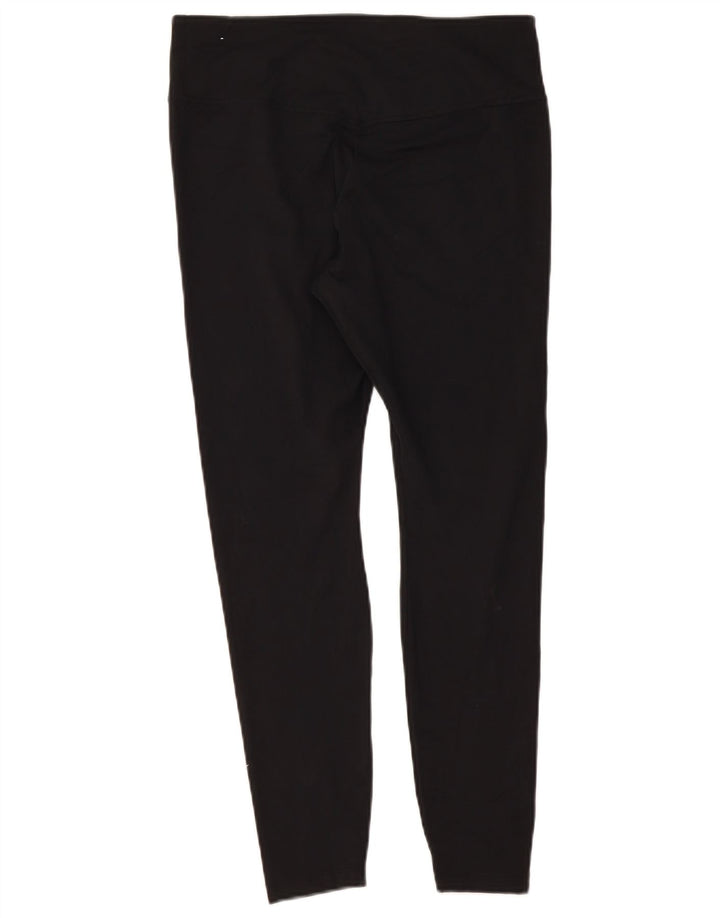 Nike Damen Dri Fit Leggings UK 14 Large Schwarz Polyester