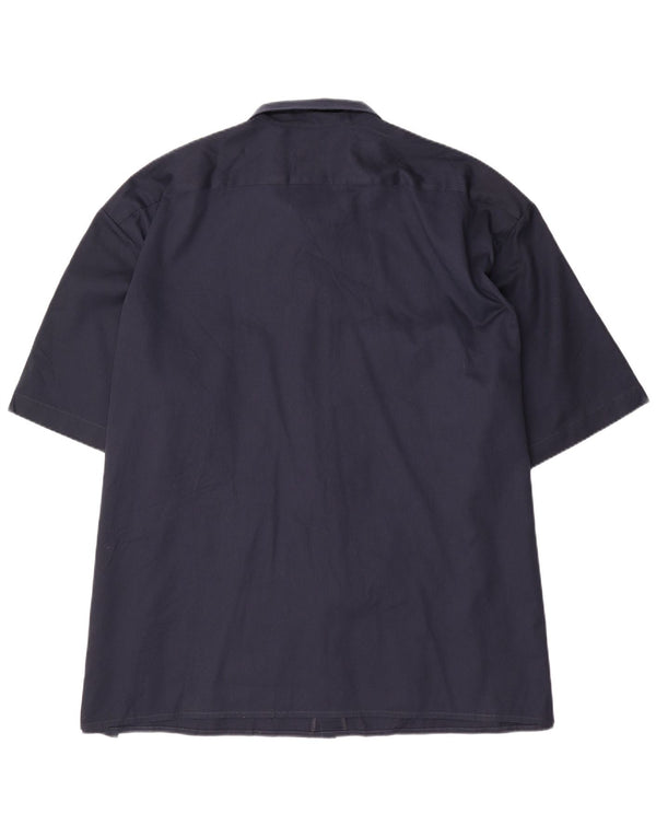 DICKIES Herren Kurzarmhemd 4XL Marineblau Polyester