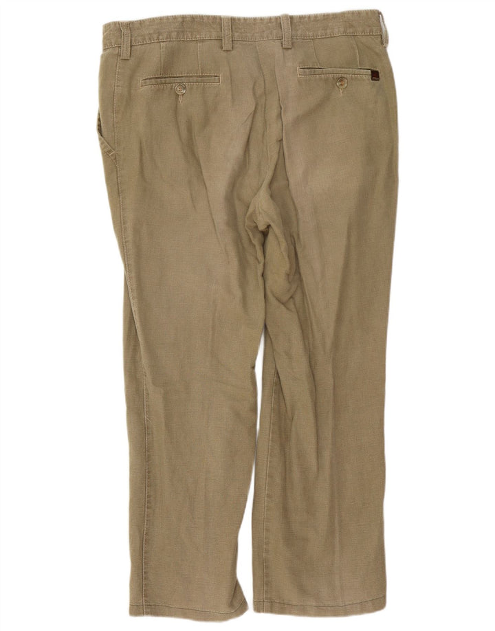 CAMEL ACTIVE Herren gerade Chinohose W36 L27 Khaki Baumwolle