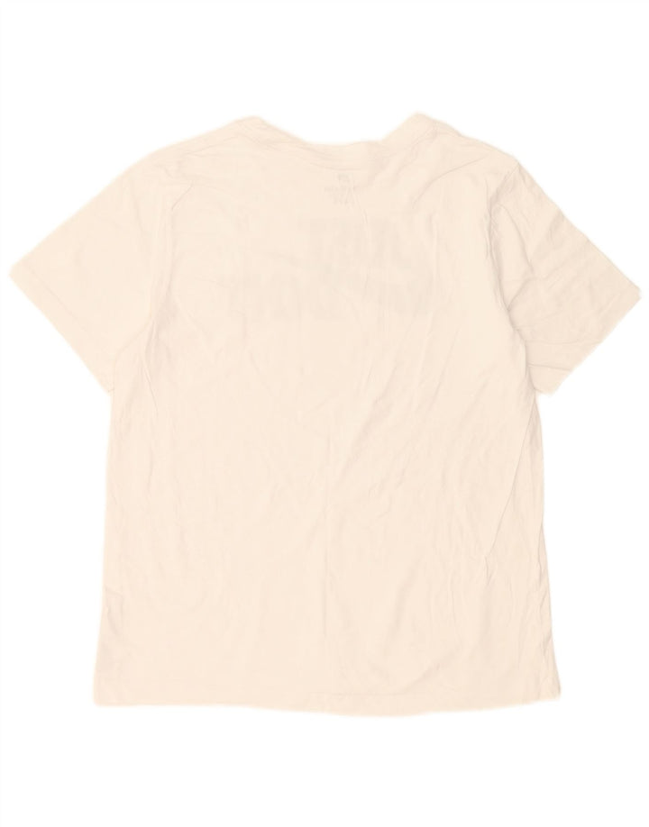 Nike Herren-T-Shirt mit Grafik, Größe L, aus weißer Baumwolle