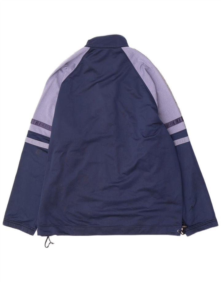 ASICS Herren-Trainingsanzugoberteil mit Grafik, XL, Marineblau, Farbblock