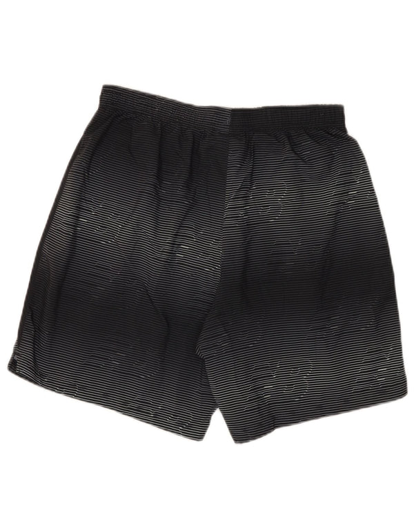 New Balance Herren Graphic Sport Shorts Medium Schwarz Gestreiftes Polyester