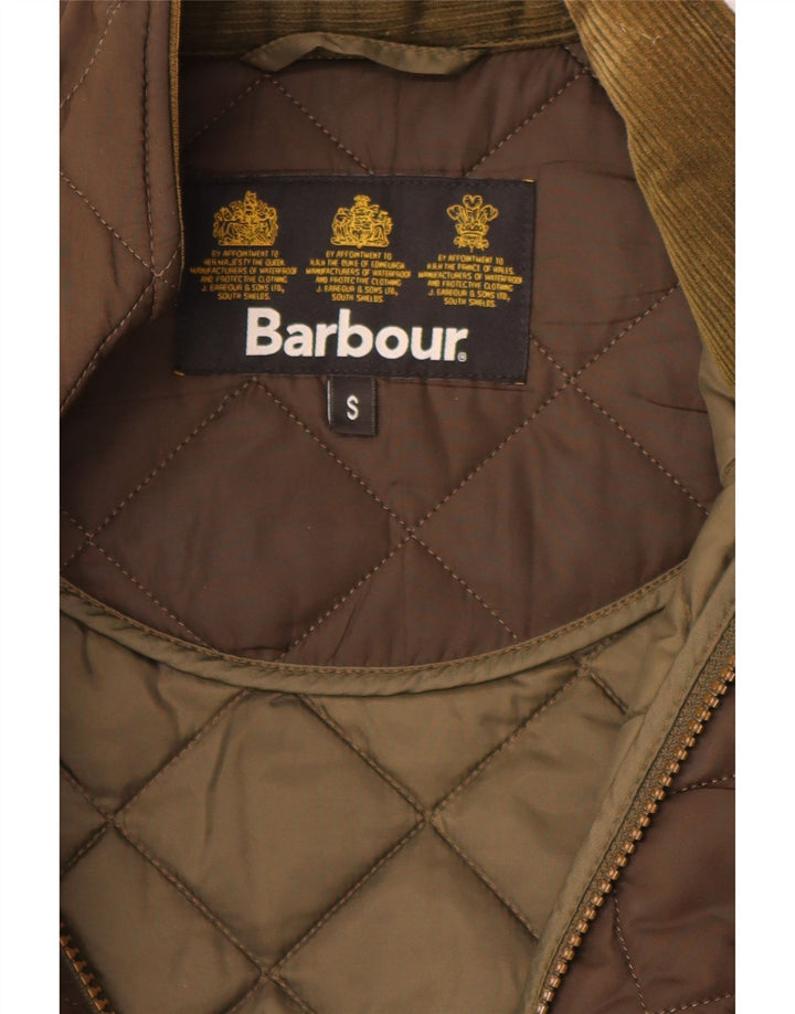 Barbour Herren Steppjacke UK 36 Small Braun Polyester