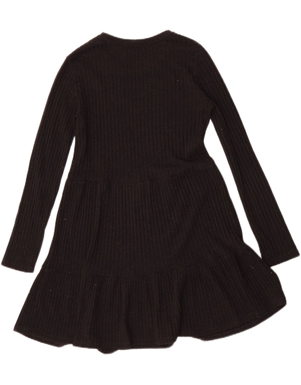 Zara Damen Pulloverkleid UK 10 Small Schwarz