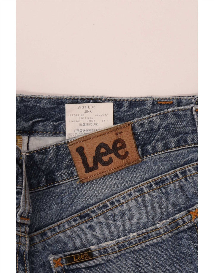 Lee Damen Bootcut-Jeans W31 L30 Blaue Baumwolle