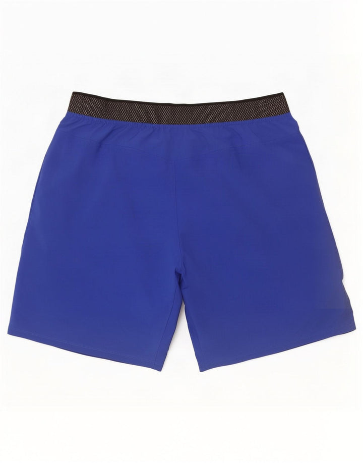 Reebok Herren Graphic Sport Shorts Mittelblaues Colourblock-Polyester