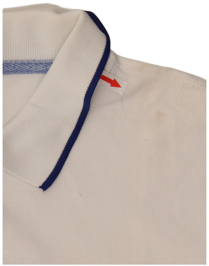 Rhode Island Herren-Poloshirt mit Grafik, groß, aus weißer Baumwolle