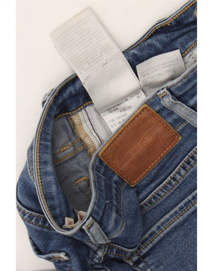 Levi's Damen 712 Slim Jeans W26 L30 Blaue Baumwolle