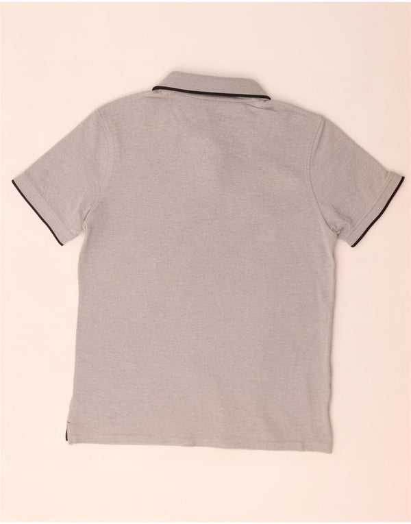 Jack & Jones Herren-Poloshirt 2XL aus grau gefleckter Baumwolle