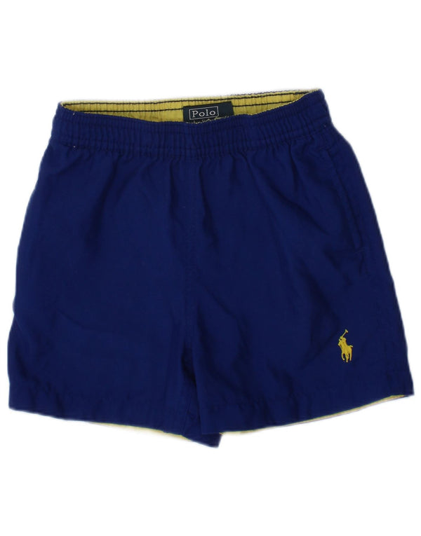 POLO RALPH LAUREN Sportshorts für Babys, Jungen, 12–18 Monate, blaues Polyester