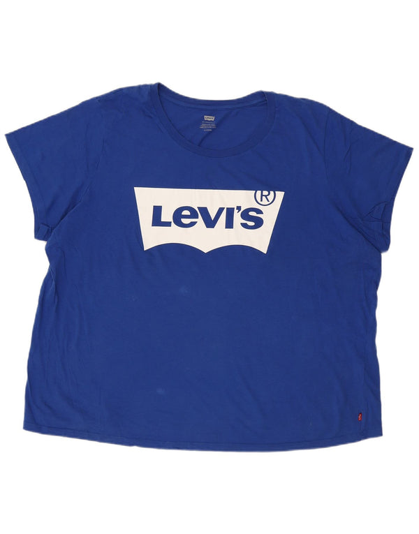 Levi's Herren-T-Shirt mit Grafik, 3XL, blaue Baumwolle