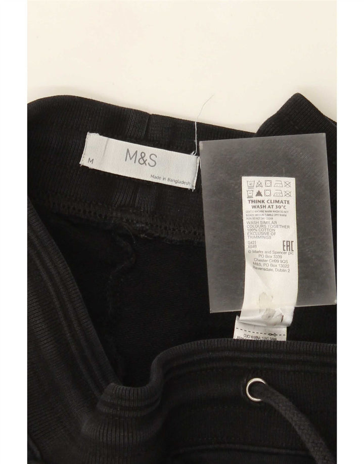 Marks & Spencer Herren-Trainingshose aus mittelschwarzer Baumwolle