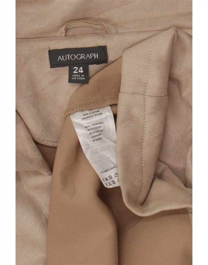 Marks & Spencer Zweireihiger Damenmantel UK 24 4XL Beige Polyester