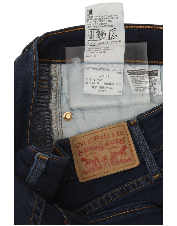 Levi's Damen Slim Jeans W28 L32 Marineblau