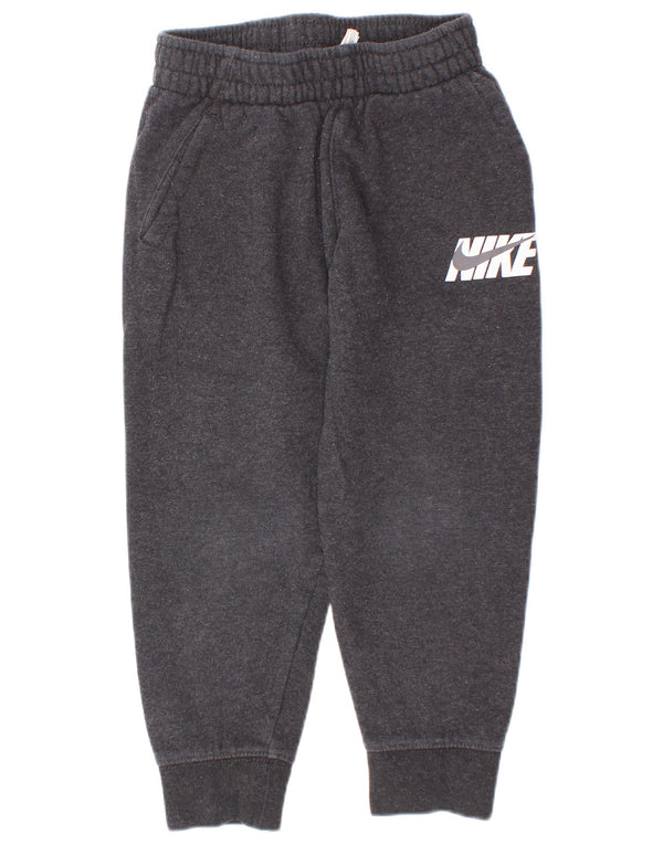 Nike Jungen-Trainingshose mit Grafik, Jogginghose, 4–5 Jahre, graue Baumwolle